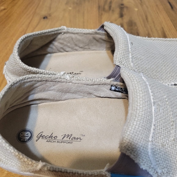 Gecko Man women's 11 slip on loafer in cream arch support for plantar fa… - Picture 6 of 13